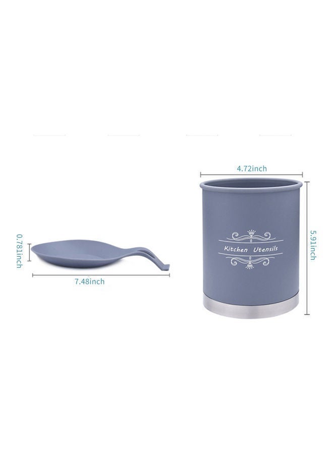 10-Piece Cooking Kitchen Utensil Set Gray - Image 2